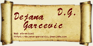 Dejana Garčević vizit kartica